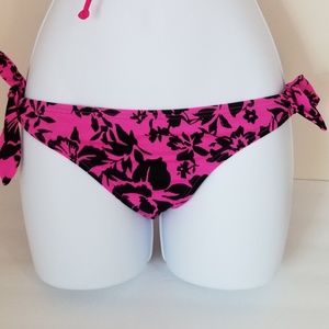 VS bikini bottom pink & black NWOT